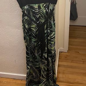 Tropical poly blend romper